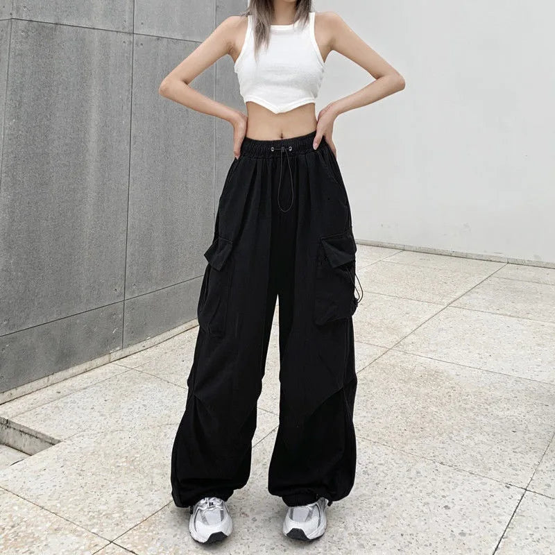 Oversized Wide Leg Cotton Joggers – Relaxed Solid Essentials