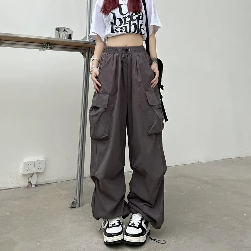 Oversized Wide Leg Cotton Joggers – Relaxed Solid Essentials