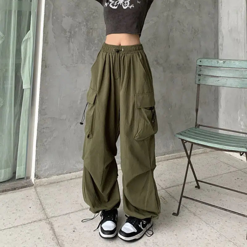Oversized Wide Leg Cotton Joggers – Relaxed Solid Essentials