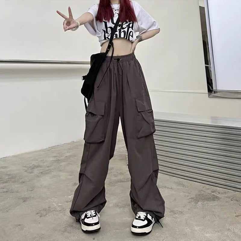 Oversized Wide Leg Cotton Joggers – Relaxed Solid Essentials