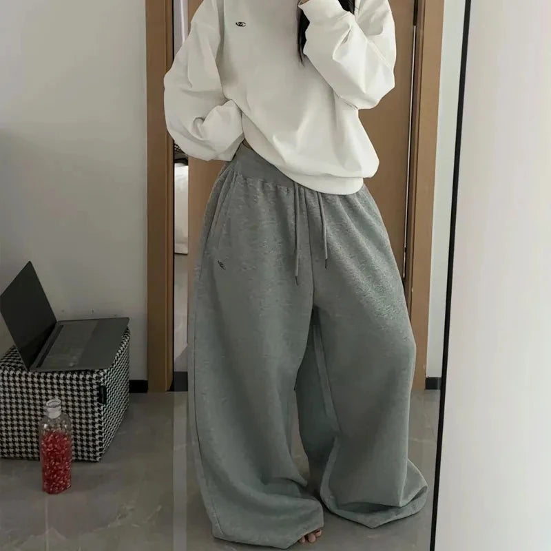 Oversized High Waist Cotton Jogger Pants