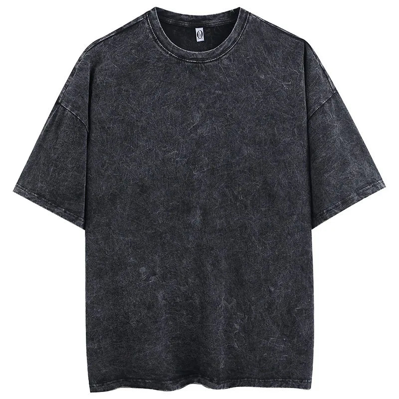 Black t-shirt on a white background