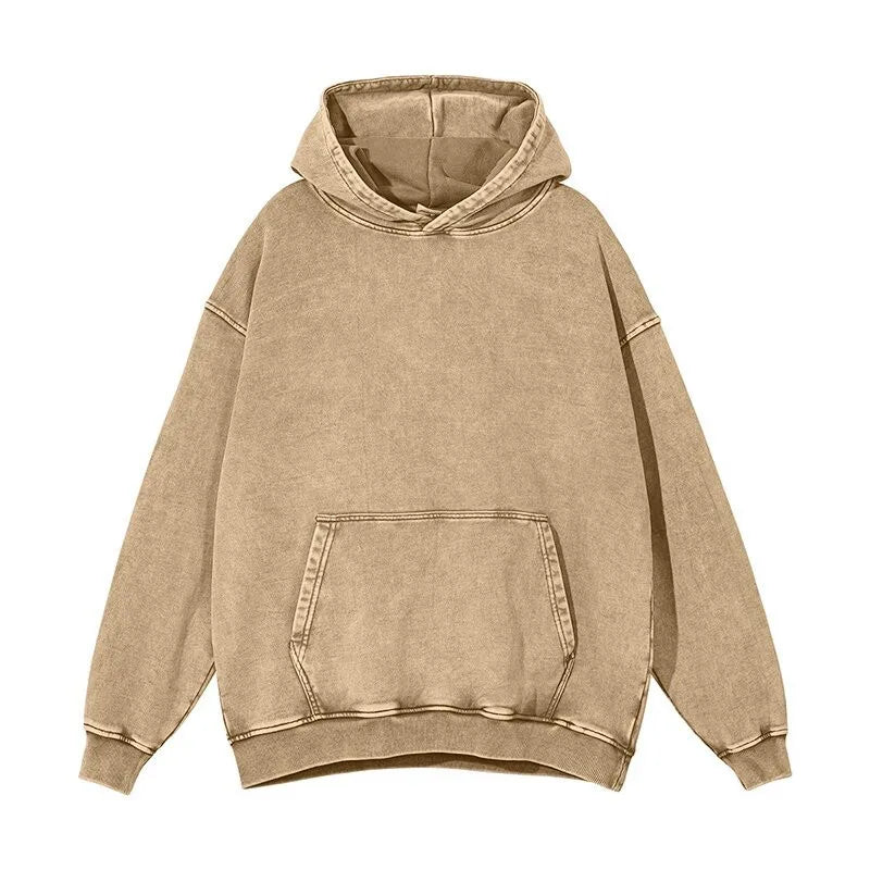 Oversized Cotton Pullover Hoodie