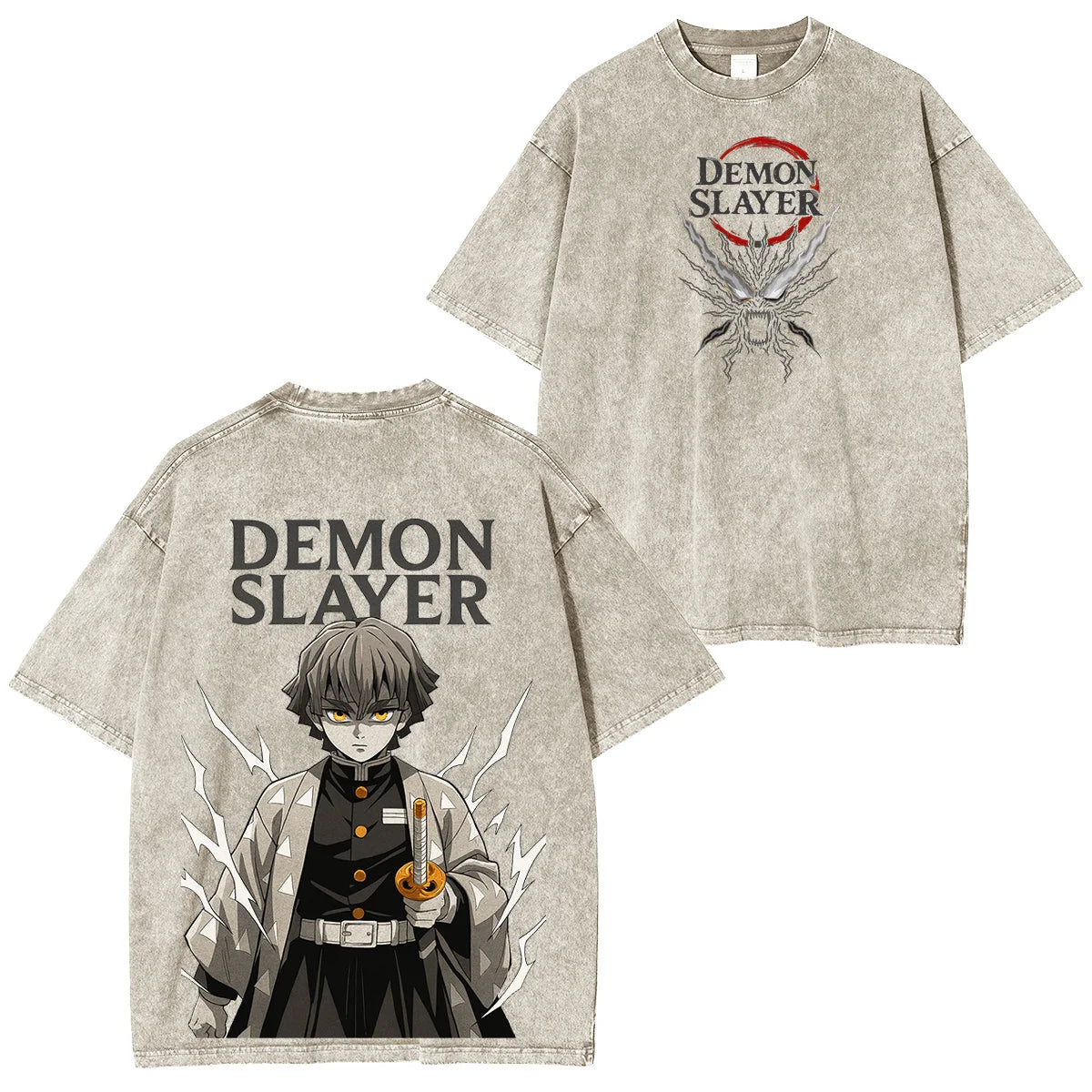 Vintage Washed Anime Graphic Tee