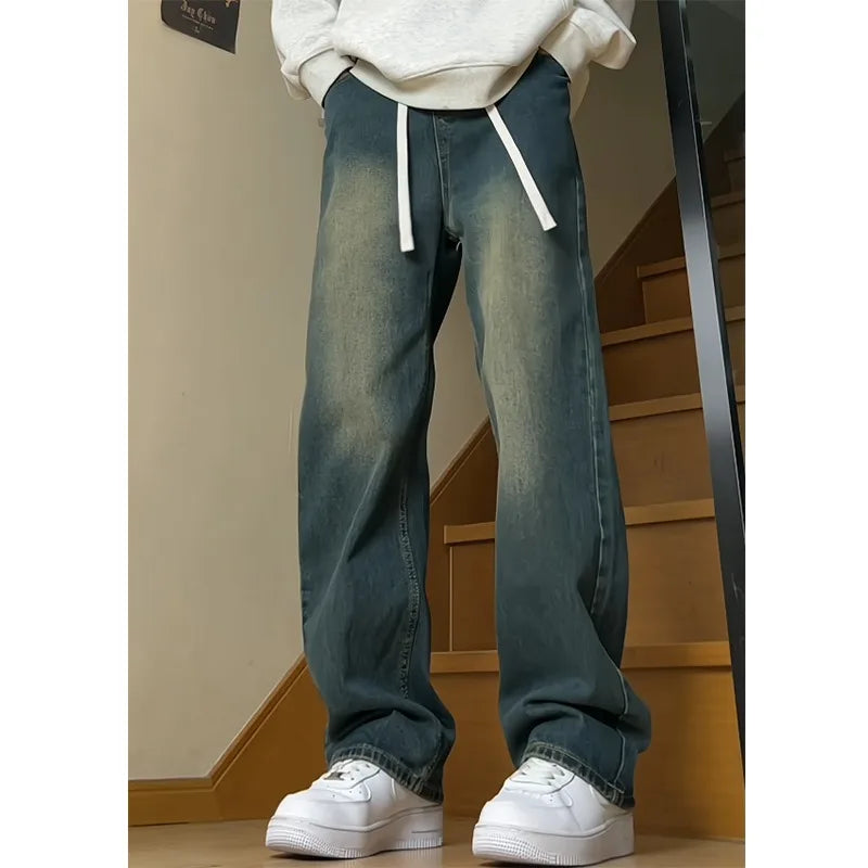 Oversized Vintage Washed Denim Jeans