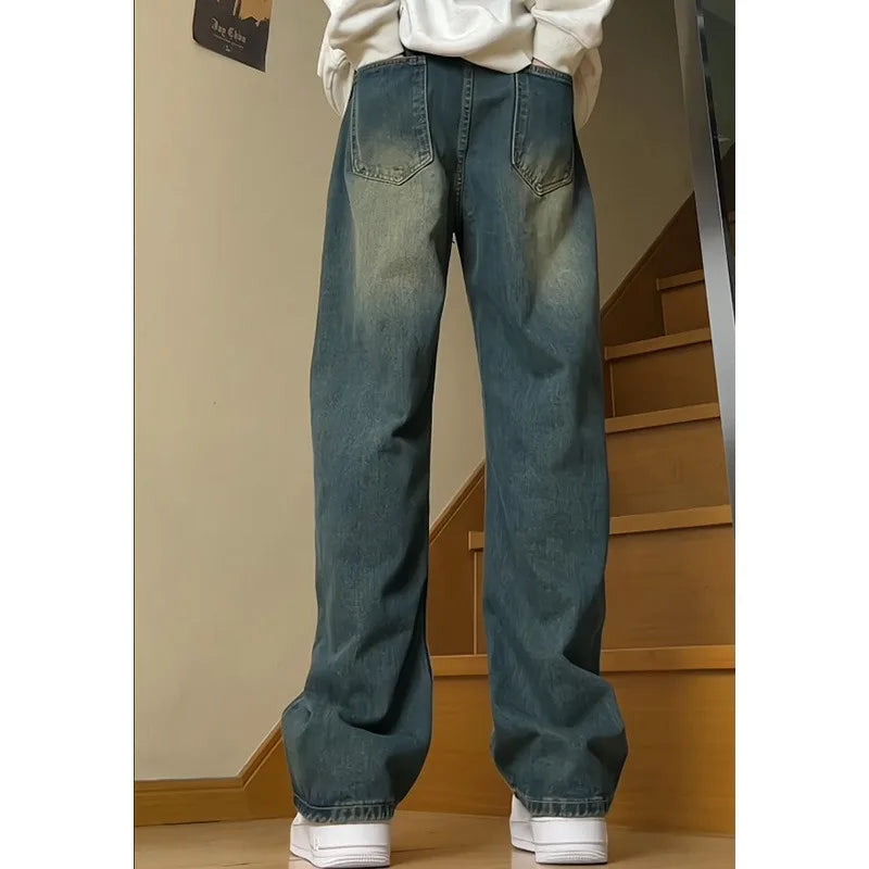 Oversized Vintage Washed Denim Jeans