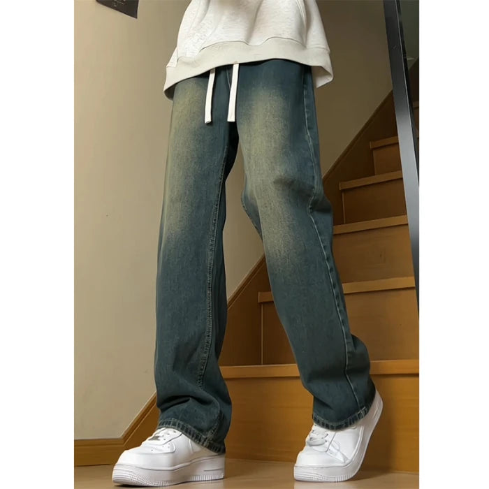 Oversized Vintage Washed Denim Jeans
