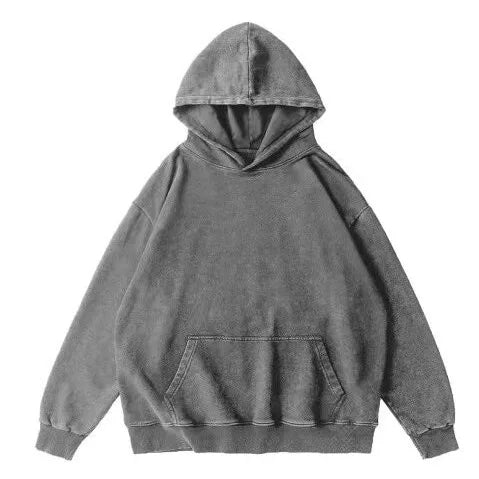 Oversized Cotton Pullover Hoodie