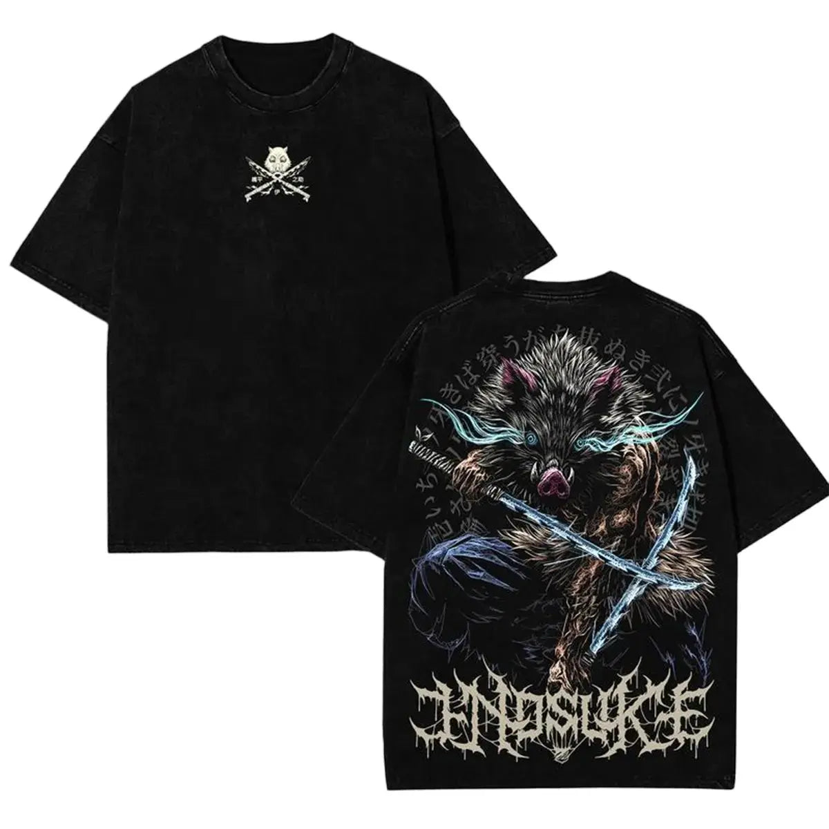 Vintage Washed Anime Graphic Tee