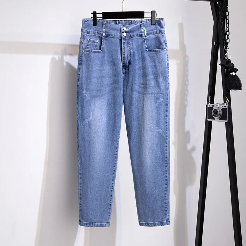 Oversized High Waist Vintage Denim Harem Pants
