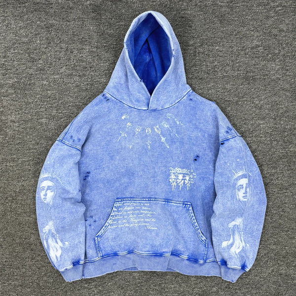 Oversized Vintage Graphic Hoodie
