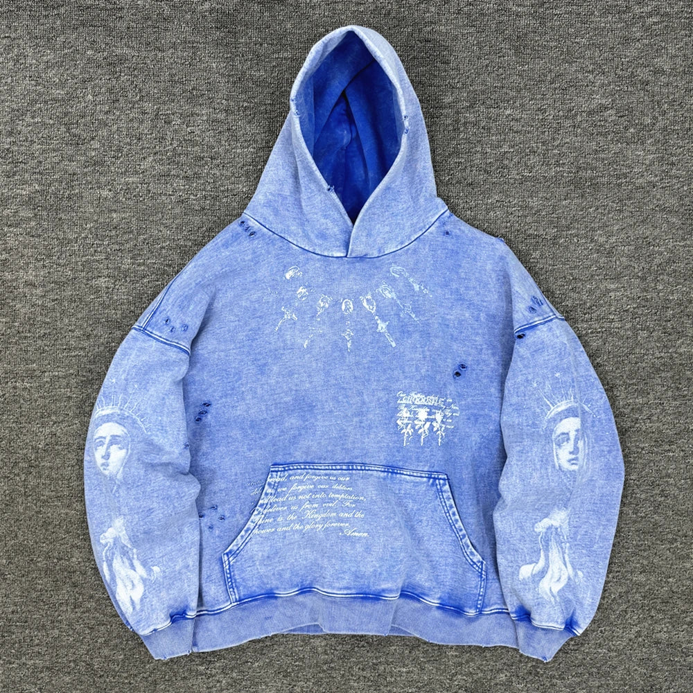 Oversized Vintage Graphic Hoodie