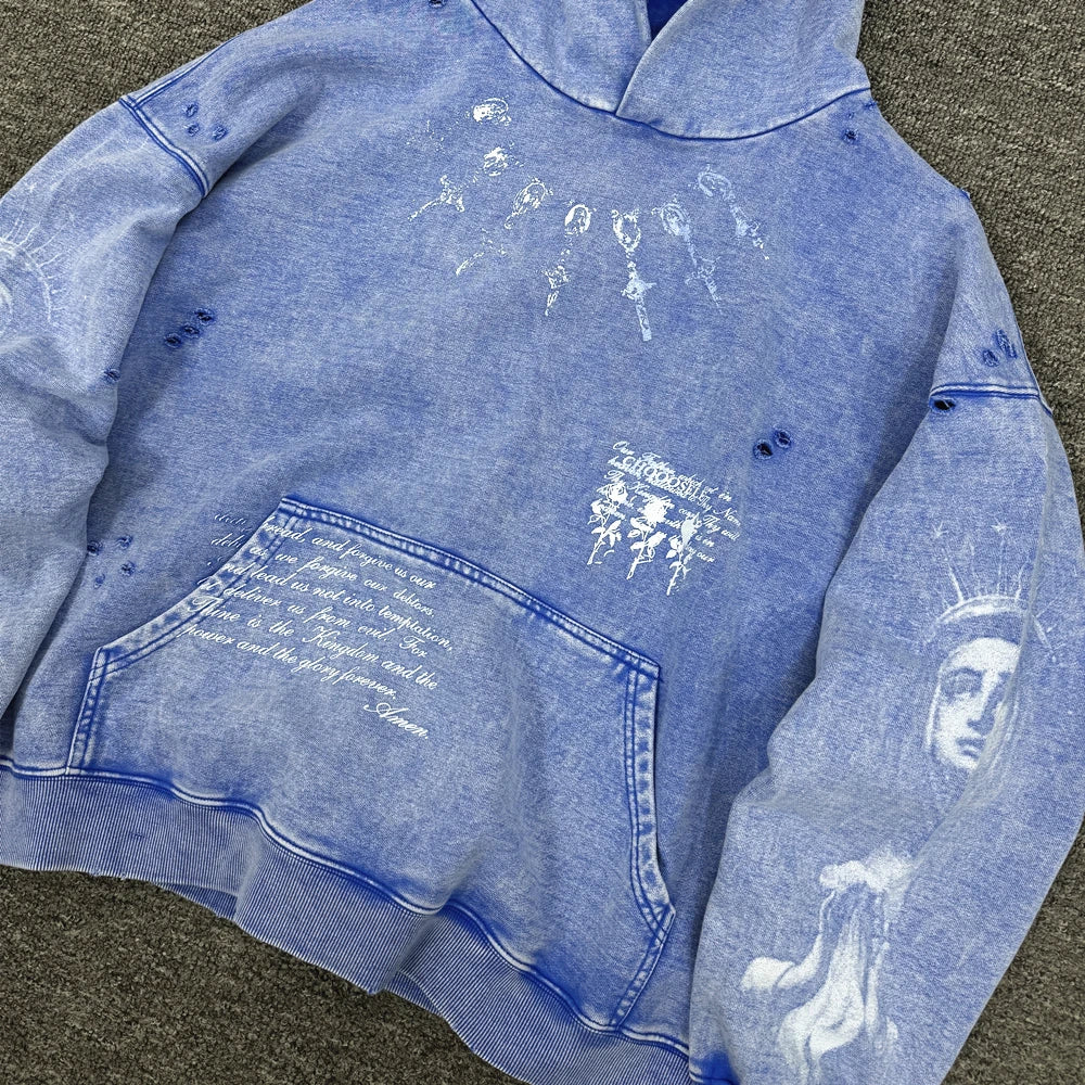 Oversized Vintage Graphic Hoodie