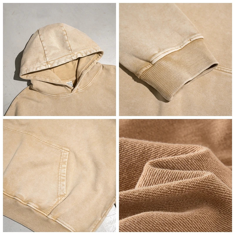 Oversized Cotton Pullover Hoodie