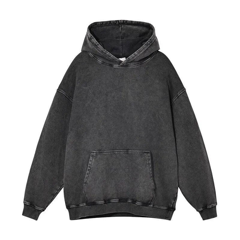 Oversized Cotton Pullover Hoodie