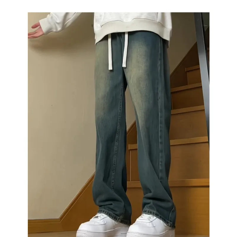 Oversized Vintage Washed Denim Jeans