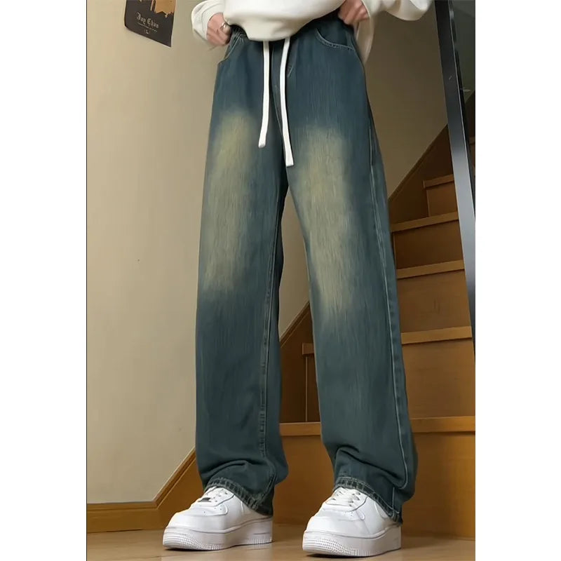 Oversized Vintage Washed Denim Jeans