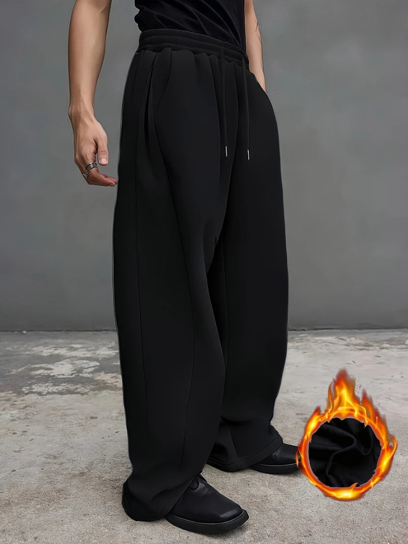 Oversized Wide Leg Cotton Sweatpants