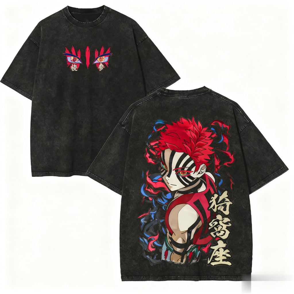 Vintage Washed Anime Graphic Tee