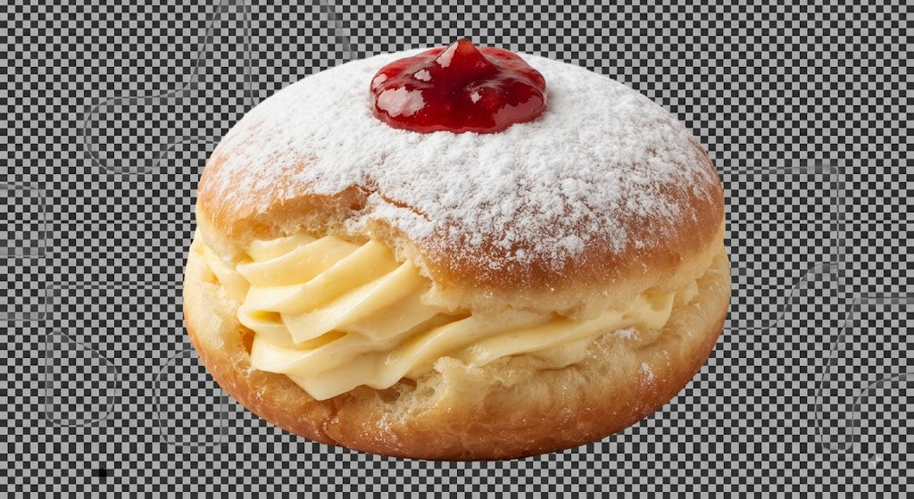 Cream & Jam Donut
